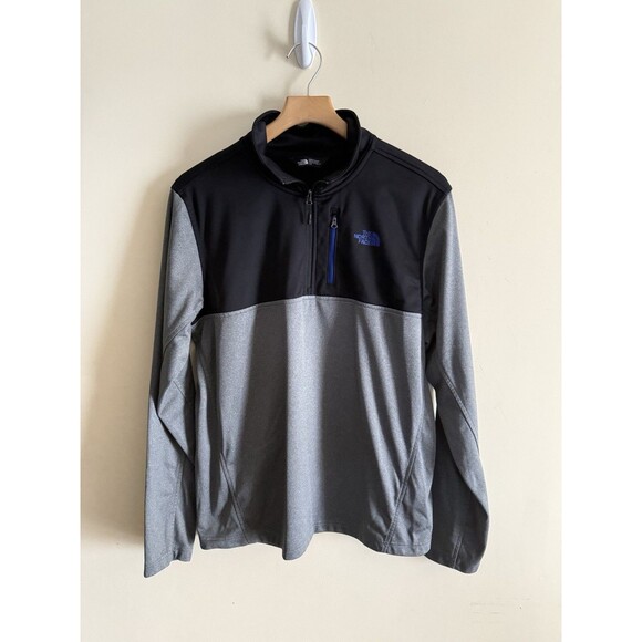 The North Face Men's 1/4 Zip Pull Over Two Tone Active Jacket Fleece Size Large - Picture 1 of 3